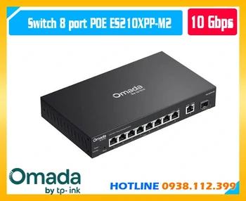 TP-Link ES210XPP-M2, ES210XPP-M2, Switch 8 port 2.5G TP-Link ES210XPP-M2, Switch PoE++ 2.5G Omada, Switch 8 cổng PoE 200W, Switch 2.5Gbps TP-Link, Switch quản lý Omada ES210XPP-M2, Switch 10G TP-Link