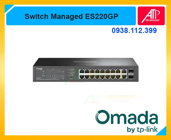 ES220GP switch PoE Gigabit 20 cổng chính hãng, ES220GP switch mạng PoE quản lý thông minh, ES220GP bộ chia mạng PoE cho camera IP, ES220GP switch 16 cổng PoE+ Gigabit, ES220GP thiết bị chuyển mạch doanh nghiệp Gigabit, ES220GP switch hỗ trợ VLAN QoS IGMP Snooping