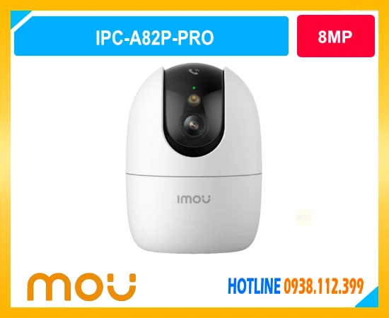 Camera WiFi IMOU Ranger 2 Pro 8MP,Camera quay quét 4K Ultra HD IMOU,Camera AI phát hiện người và thú cưng,Camera WiFi 6 băng tần kép IMOU,Camera giám sát trong nhà có đàm thoại 2 chiều