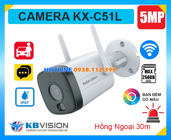 Camera Wifi KX-C51L KBvision (5MP), camera quan sát KX-C51L, camera giám sát KX-C51L, lắp đặt camera KX-C51L, lắp camẻa KX-C51L giá rẻ, camera không dây KX-C51L, camera KX-C51L giá rẻ, camera KX-C51L chính hãng, camera ngoài trời KX-C51L, KX-C51L,