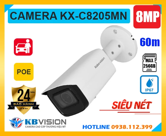 Camera KBvision KX-C8205MN (8MP), camera quan sát KX-C8205MN, camera chính hãng KX-C8205MN, camera giám sát KX-C8205MN, camera chính hãng KX-C8205MN, lắp đặt camera KX-C8205MN, lắp camera KX-C8205MN giá rẻ, KX-C8205MN, 