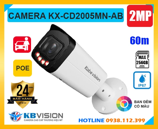 KX-CD2005MN-AB Camera KBvision (2MP), camera quan sát KX-CD2005MN-AB, camera có màu ban đêm KX-CD2005MN-AB, lắp đặt camera KX-CD2005MN-AB, lắp camera KX-CD2005MN-AB giá rẻ, camera KX-CD2005MN-AB chính hãng, camera KX-CD2005MN-AB giá rẻ, KX-CD2005MN-AB,