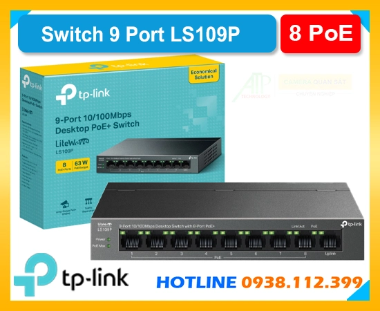 LS109P, Switch LS109P, Bộ chia mạng LS109P, LS109P tp-Link, Switch chia mạng LS109P, Switch tp-link , switch chính hãng , switch giá rẻ