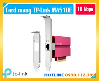MERCUSYS MA510E, Bộ chuyển đổi mạng MERCUSYS MA510E, card mạng MERCUSYS MA510E, card mạng 10Gb MERCUSYS, card mạng PCIe 10 Gigabit, card mạng Ethernet 10Gbps, MERCUSYS MA510E chính hãng, card mạng 10G cho PC