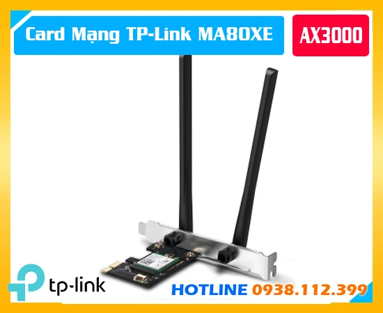 TP-Link MA80XE, MA80XE, Adapter PCIe WiFi 6 MA80XE, Card mạng WiFi TP-Link MA80XE, WiFi 6 AX3000 MA80XE, Card Bluetooth 5.3 MA80XE, Card mạng PCIe TP-Link MA80XE, Adapter WiFi PCIe MA80XE