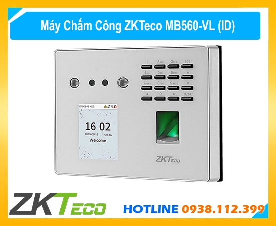 Máy chấm công ZKTeco MB560-VL (ID), Máy chấm công khuôn mặt MB560-VL (ID), Máy chấm công vân tay MB560-VL (ID), Lắp Máy chấm công ZKTeco MB560-VL (ID), Máy chấm công MB560-VL (ID) giá rẻ, Máy chấm công khuôn mặt và vân tay, ZKTeco MB560-VL (ID), Máy chấm công ZKTeco MB560-VL (ID)
