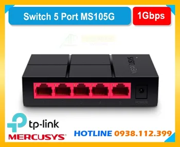 Switch MS105G Mercusys, Bộ chia MS105G, Hub mạng MS105G, Switch 5 cổng MS105G, Chia tín hiệu MS105G, Mạng switch MS105G, Switch bàn MS105G.
