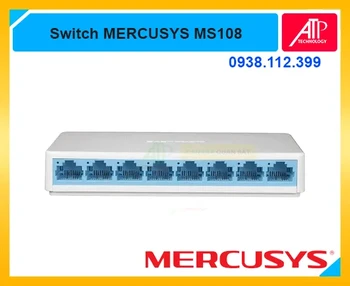 MS108 Switch Fast Ethernet 8 cổng, Mercusys MS108 chính hãng, MS108 Switch để bàn 8 Port, MS108 Plug and Play dễ cài đặt, MS108 Switch cho văn phòng nhỏ, MS108 mở rộng mạng LAN gia đình, MS108 Switch hỗ trợ Auto MDI MDIX, MS108 Switch vỏ nhựa nhỏ gọn, MS108 thiết bị chia mạng 10/100Mbps