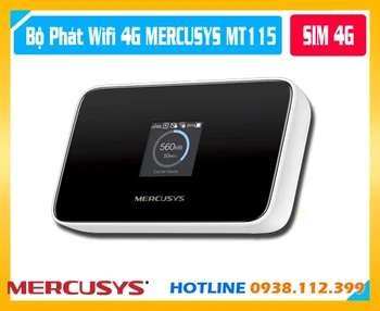 Bộ Phát Sóng WiFi 4G Di Động MERCUSYS MT115, MERCUSYS MT115, WiFi 4G MERCUSYS MT115, Router 4G MT115, Bộ phát WiFi 4G cắm SIM, Bộ phát WiFi 6 AX300, Router WiFi di động MERCUSYS, MT115