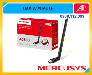 MU6H USB WiFi AC650 chính hãng, MU6H card mạng WiFi USB ăng ten ngoài, MU6H bộ thu WiFi công suất cao, MU6H adapter WiFi băng tần kép AC650, MU6H USB thu sóng WiFi cho máy tính, MU6H thiết bị WiFi USB tốc độ cao, MU6H card WiFi cho PC và laptop, MU6H USB WiFi thu sóng mạnh ổn định