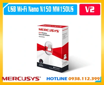 MERCUSYS MW150US, USB WiFi MERCUSYS MW150US, USB WiFi Nano MW150US, USB WiFi N150 MW150US, Bộ thu sóng WiFi MW150US, Card mạng USB MERCUSYS MW150US, USB WiFi Nano N150, USB thu WiFi MW150US