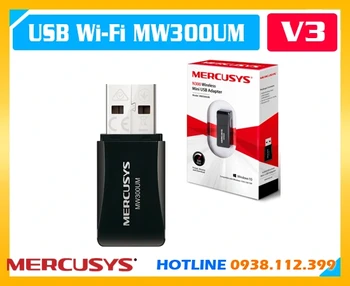 USB Wi-Fi Mini N300 Mercusys MW300UM, Mercusys MW300UM, USB wifi Mercusys MW300UM , Bộ thu sóng wiifi Mercusys MW300UM, USB Wifi MW300UM, MW300UM Wifi, Mercusys MW300UM chính hãng  