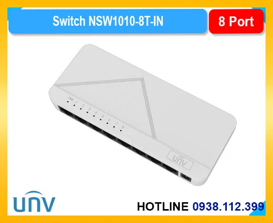 NSW1010-8T-IN, Switch NSW1010-8T-IN, Switch 8 cổng NSW1010-8T-IN, Bộ chia mạng NSW1010-8T-IN, Thiết bị chuyển mạch 8 cổng NSW1010-8T-IN, Switch Uniview NSW1010-8T-IN, NSW1010-8T-IN 8 cổng, NSW1010-8T-IN tốc độ cao, switch NSW1010-8T-IN giá rẻ, switch chính hãng, Univew