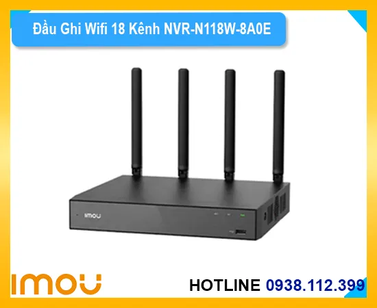 đầu ghi hình ip imou n118 NVR-N118W-8A0E, đầu ghi imou nvr n118w 8a0e, đầu ghi hình imou 8 kênh, nvr imou n118 chính hãng, đầu ghi hình wifi imou, đầu ghi ip imou giá rẻ, đầu ghi imou n118w hỗ trợ 8 camera