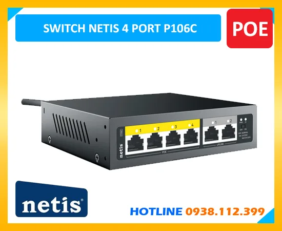 P106C, Netis P106C, P106C Netis, switch P106C, switch 6 port P106C, switch Netis P106C, bộ chuyển mạch P106C, giá bán P106C, Netis P106C giá rẻ