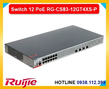 RG-CS83-12GT4XS-P Gigabit PoE+, Switch RG-CS83-12GT4XS-P, Bộ chuyển mạch RG-CS83-12GT4XS-P, RG-CS83-12GT4XS-P quản lý L3, RG-CS83-12GT4XS-P PoE+, RG-CS83-12GT4XS-P 10GE uplink, RG-CS83-12GT4XS-P chống sét