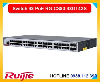 RG-CS83-48GT4XS-P PoE, Switch RG-CS83-48GT4XS-P, Mạng RG-CS83-48GT4XS-P, Ruijie RG-CS83-48GT4XS-P, RG-CS83-48GT4XS-P Layer3, RG-CS83-48GT4XS-P campus, RG-CS83-48GT4XS-P 