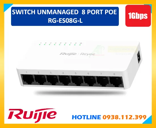 Switch Ruijie 8 Cổng RG-ES08G-L, RG-ES08G-L, RG-ES08G-L Switch Ruijie 8 Cổng , RG-ES08G-L Switch 8 Cổng ,Switch 8 Cổng RG-ES08G-L, Switch Ruijie RG-ES08G-L 8 Cổng, Switch RG-ES08G-L 8 Cổng