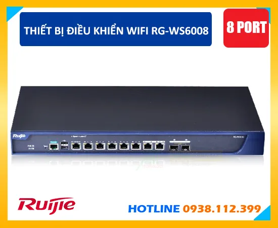 RG-WS6008, ruijie RG-WS6008, điều khiển wifi RG-WS6008, thiết bị điều khiển wifi RG-WS6008, bộ điều khiển wifi RG-WS6008