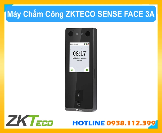 Máy chấm công khuôn mặt SenseFace 3A, Máy chấm công vân tay SenseFace 3A, Máy chấm công thẻ từ SenseFace 3A, Máy nhận diện khuôn mặt SenseFace 3A, Máy kiểm soát ra vào SenseFace 3A, Máy chấm công wifi SenseFace 3A, Máy quản lý nhân sự SenseFace 3A