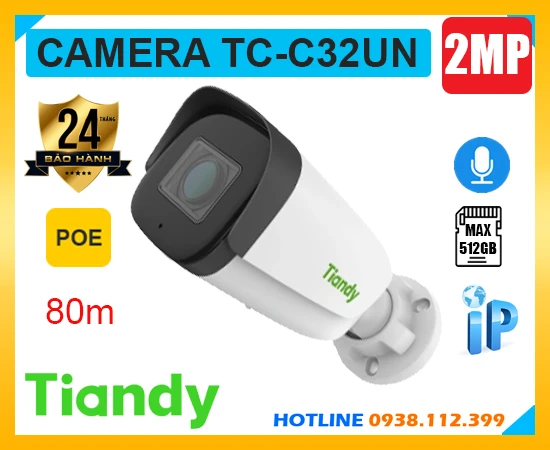 Camera TIANDY TC-C32UN (2MP), camera ngoài trời TIANDY TC-C32UN, lắp đặt camera TIANDY TC-C32UN, lắp camera TIANDY TC-C32UN giá rẻ, TIANDY TC-C32UN, camera ghi âm TIANDY TC-C32UN, camera chính hãng TIANDY TC-C32UN, TC-C32UN, camera sắc nét TC-C32UN,