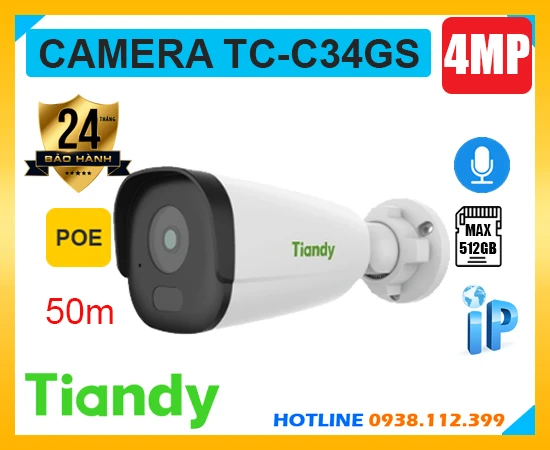 Camera TIANDY TC-C34GS (4MP), camera quan sát TIANDY TC-C34GS, camera giám sát TIANDY TC-C34GS, camera ghi âm TIANDY TC-C34GS, camera chính hãng TIANDY TC-C34GS, lắp đặt camera TIANDY TC-C34GS, lắp camera TIANDY TC-C34GS giá rẻ, TIANDY TC-C34GS, TC-C34GS,
