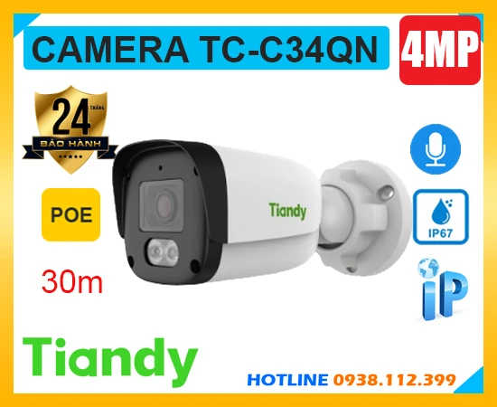 Camera Ghi Âm TIANDY TC-C34QN (4MP), camera quan sát TIANDY TC-C34QN, camera ghi âm TC-C34QN, lắp đặt camera TIANDY TC-C34QN, camera chính hãng TIANDY TC-C34QN, lắp camera TIANDY TC-C34QN giá rẻ, camera TIANDY TC-C34QN giá rẻ, mua camera TIANDY TC-C34QN giá rẻ,