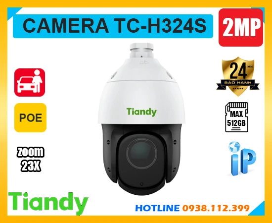Đèn dùng năng lượng mặt trời Camera PTZ TIANDY TC-H324S (2MP), camera quan sát TC-H324S, camera chính hãng TIANDY TC-H324S, camera quay quét TC-H324S, lắp đặt camera TC-H324S, lắp đặt camera TC-H324S, lắp camera TC-H324S giá rẻ, TC-H324S, 