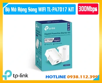 TP-Link TL-PA7017 KIT, TL-PA7017 KIT, Bộ chuyển đổi Internet TP-Link TL-PA7017 KIT, Powerline TP-Link AV1000, Bộ chuyển đổi mạng qua đường dây điện Gigabit, TP-Link HomePlug AV2, Adapter mạng qua đường điện TP-Link, TP-Link TL-PA7017