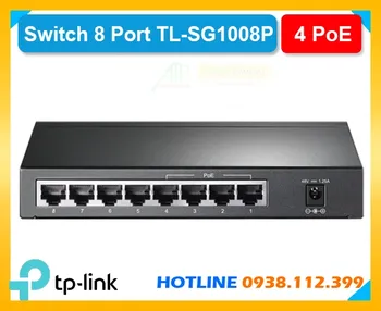 Switch TP-Link TL-SG1008P 8 cổng, TP-Link TL-SG1008P PoE Gigabit, Switch PoE TP-Link TL-SG1008P, Mạng PoE TP-Link TL-SG1008P, Bộ chia TP-Link TL-SG1008P,