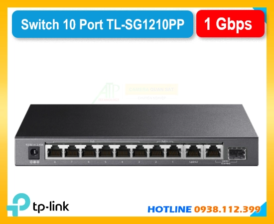 Switch TP-Link TL-SG1210PP 10, Mua TP-Link TL-SG1210PP chính, Giá Switch TL-SG1210PP gigabit, TP-Link TL-SG1210PP PoE 123W, Bộ chia TL-SG1210PP tốc độ, TL-SG1210PP hỗ trợ QoS cao, TL-SG1210PP 10 cổng PoE
