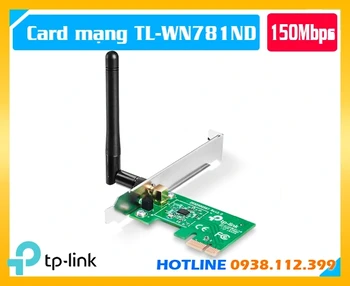 TP-Link TL-WN781ND, Bộ Chuyển Đổi Không Dây TP-Link TL-WN781ND, card mạng TP-Link TL-WN781ND, card WiFi PCI Express 150Mbps, card WiFi TP-Link 150Mbps, card mạng WiFi cho PC, TP-Link TL-WN781ND chính hãng, card WiFi chuẩn N