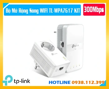 TP-Link TL-WPA7617 KIT, Bộ Kit Mở Rộng Sóng Wi-Fi TP-Link TL-WPA7617 KIT, TL-WPA7617 KIT, Powerline TP-Link TL-WPA7617 KIT, Bộ mở rộng WiFi AC1200 TP-Link, TP-Link Powerline AV1000, Bộ phát WiFi Powerline Gigabit, TL-WPA7617