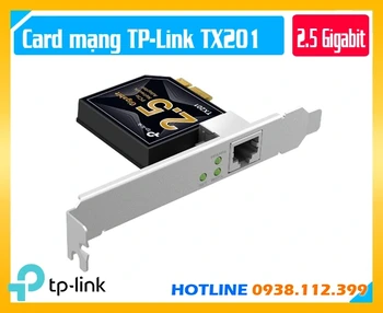 TP-Link TX201, Card Mạng TP-Link TX201 2.5Gbps, card mạng TP-Link TX201, card mạng PCIe 2.5 Gigabit, card mạng 2.5GBase-T, card mạng Ethernet 2.5Gbps, TP-Link TX201 chính hãng, card mạng 2.5G cho PC