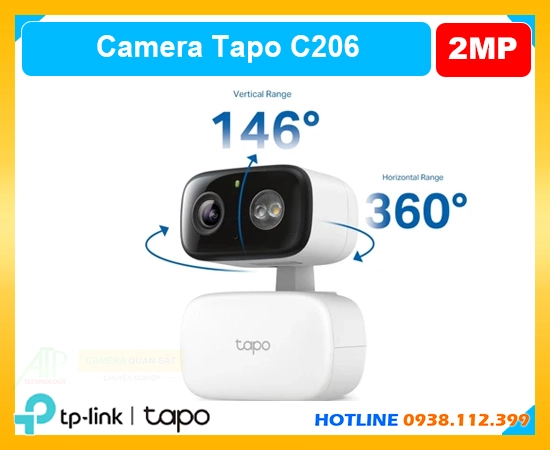 Tapo-C206,Tapo-C206 rẻ nhất,Tapo-C206 Giá Thấp Nhất,công nghê Tapo-C206 Không Dây IP cấu Hình Không cần sử dụng đầu ghi vì đã có khe cắm thẻ nhớ Micro SD 512GB ,sale Tapo-C206,Giá Tapo-C206 FULL HD 1080P