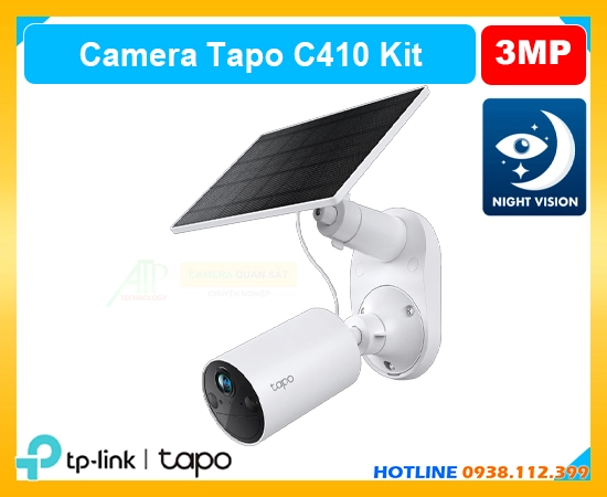 Đèn dùng năng lượng mặt trời Bộ Camera Tapo-C410-Kit,thông số Thiết Bị Camera Tapo-C410-Kit,Tapo-C410-Kit Giá Hấp Dẫn,chất lượng Tapo-C410-Kit 3.0 megapixel Ultra 2k lite