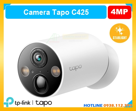 Đèn dùng năng lượng mặt trời Camera Thân Tapo-C425,Tapo-C425 Giá Khuyến Mãi,Tapo-C425 IP Không Dây Giá Hấp Dẫn,Tapo-C425 Chất lượng nhất,Nơi bán Tapo-C425 4.0 MP ,Tapo C425,thông số Camera Giá re Tapo-C425