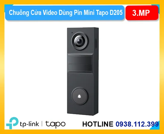 chuông cửa Tapo D205, Tapo D205, thông số Tapo D205, thông số kỹ thuật Tapo D205, cấu hình Tapo D205, Tapo D205 giá rẻ, Tapo D205 chính hãng, chiết khấu Tapo D205, giá hãng Tapo D205, mua Tapo D205, bán Tapo D205, sửa Tapo D205