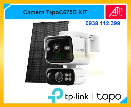 Tapo C675D KIT, camera Tapo C675D KIT, camera năng lượng mặt trời Tapo, camera WiFi ngoài trời Tapo, Tapo C675D KIT chính hãng, camera an ninh quay quét Tapo, camera Tapo dùng pin, giá Tapo C675D KIT, mua Tapo C675D KIT giá rẻ