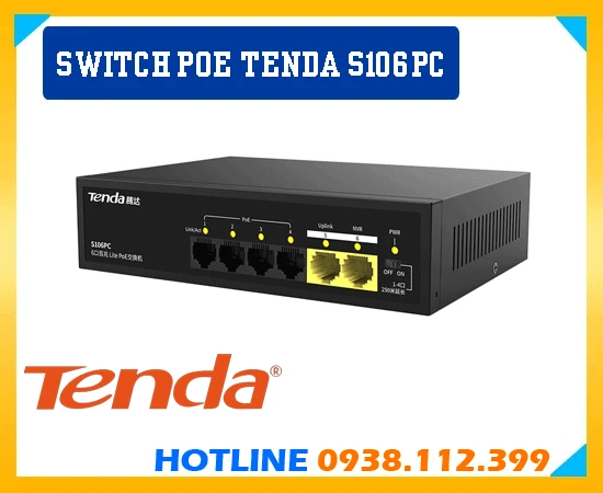 Router quản lý mạng,thông số Tenda S106PC,Tenda S106PC Tiết kiệm,Tenda S106PC,Thông số Tenda S106PC,Bán Giá Tenda S106PC,Tenda S106PC Chính hãng