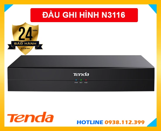 Đầu Ghi Hình 16 Kênh IP Tenda N3116, đầu ghi hình Tenda N3116, đầu ghi hình chính hãng Tenda N3116, lắp đặt đầu ghi Tenda N3116, Tenda N3116, N3116, lắp đầu ghi 16 kênh N3116 giá rẻ, 