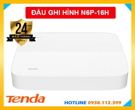 Đầu Ghi Hình IP 16 Kênh POE Tenda N6P-16H, lắp đặt đầu ghi hình Tenda N6P-16H, đầu ghi camera Tenda N6P-16H, Tenda N6P-16H, N6P-16H, đầu ghi hình N6P-16H giá rẻ, đầu ghi hình 16 kênh Tenda N6P-16H chính hãng,