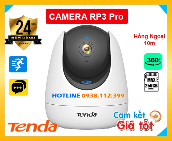 Camera Gọi Điện TENDA RP3 Pro (3MP), camera quan sát TENDA RP3 Pro, lắp đặt camera TENDA RP3 Pro, lắp camera TENDA RP3 Pro giá rẻ, camera không dây TENDA RP3 Pro, camera TENDA RP3 Pro giá rẻ, camera trong nhà TENDA RP3 Pro,