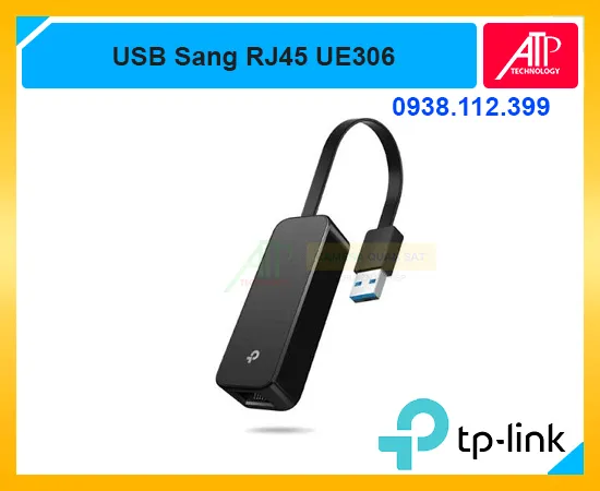 UE306, bộ chuyển đổi mạng UE306, USB 3.0 sang Ethernet Gigabit, adapter USB sang LAN, cáp chuyển USB sang RJ45, card mạng USB Gigabit, TP-Link UE306 chính hãng, giá UE306, mua UE306 giá rẻ