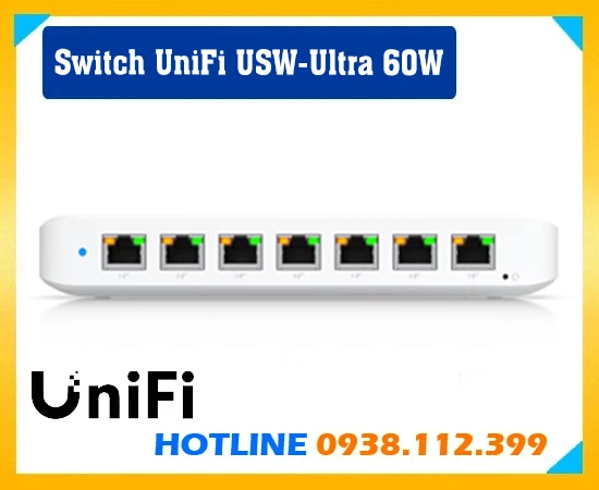 Switch UniFi USW-Ultra 60W, USW-Ultra 60W Switch UniFi, UniFi USW-Ultra 60W, Switch USW-Ultra 60W, Bộ chuyển mạch UniFi USW-Ultra 60W, Bộ chia mạng UniFi USW-Ultra 60W , USW-Ultra 60W