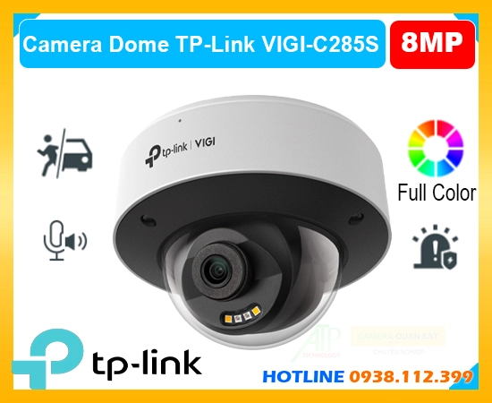 Đèn dùng năng lượng mặt trời Camera VIGI C285S ngoài trời, VIGI C285S 8MP, camera 4K VIGI C285S, VIGI C285S đủ màu 24/24, VIGI C285S IP67, camera an ninh VIGI C285S, camera mạng VIGI C285S 8MP