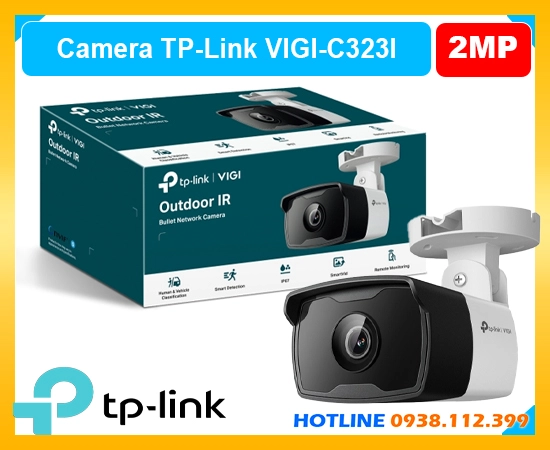 camera VIGI-C323I 2MP, camera IP TP-Link VIGI-C323I, camera có mic VIGI-C323I, camera hồng ngoại VIGI C323I, camera TP-Link C323I ngoài trời, camera AI VIGI C323I, camera giám sát VIGI-C323I