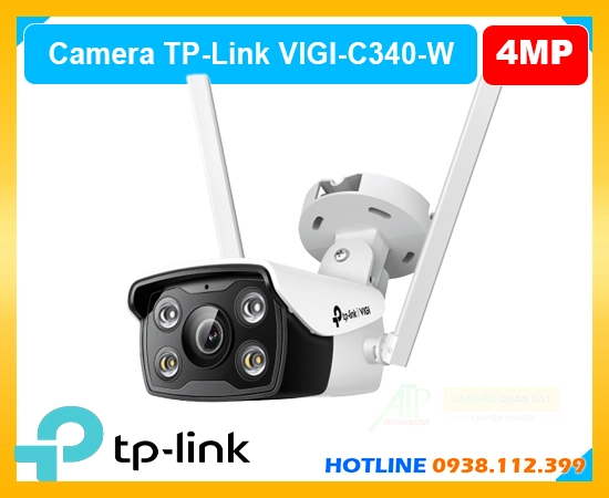 Camera ngoài trời wifi VIGI C340-W, Camera VIGI C340-W 4MP, Camera không dây VIGI C340-W, Camera giám sát VIGI C340-W, Camera IP TP-Link VIGI C340-W, Camera wifi chống nước VIGI C340-W, Camera có màu ban đêm VIGI C340-W


