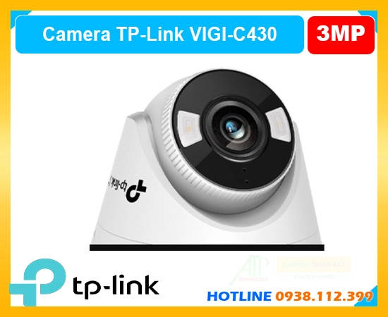 camera ip VIGI C430, camera ngoài trời VIGI C430, camera có màu 24/7 VIGI C430, camera nhận diện người xe VIGI C430, camera giám sát thông minh VIGI C430, camera có mic VIGI C430, camera PoE VIGI C430