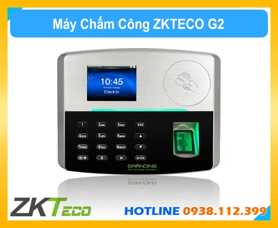 Máy chấm công vân tay ZK TECO G2, Máy chấm công thẻ ZK TECO G2, Máy chấm công camera ZK TECO G2, Máy chấm công văn phòng ZK TECO G2, Máy chấm công nhà xưởng ZK TECO G2, Máy chấm công ZK TECO G2 WiFi, Máy chấm công vân tay + thẻ ZK TECO G2